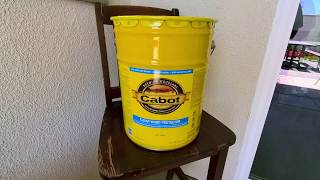 Cabot Wood Protector Clear Exterior Stain 1028056 Review [upl. by Benita]