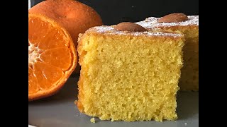 Eggless Orange Suji cake Without OvenNo Butter Orange Semolina cakeఆరె౦జ్ కేక్ ऑरेंज सूजी केक [upl. by Riek139]