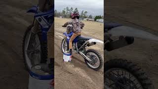 9 year old racing yz125 against kx 110 quotI CAN TEACH FINESSEquot [upl. by Nevs]