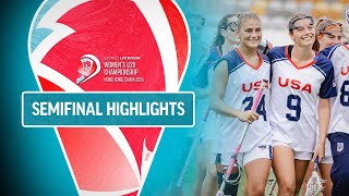 Semifinal Highlights  2024 World Lacrosse Womens U20 Championship [upl. by Acireed213]