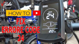 How to Fix Electric Bike Error Code 24 [upl. by Iek]