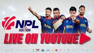 Live  NPL Auction 2024 । Nepal Premier League [upl. by Milas]