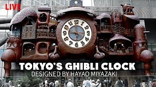 Tokyo’s Ghibli Grand Clock in Motion amp Shinbashi Area Tour [upl. by Yehtomit82]