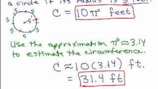 Circles 1  Circumference and Area [upl. by Nerual805]
