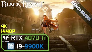 Black Desert Online  Benchmark 1440p 4K  RTX 4070 Ti  i99900K [upl. by Hrutkay]