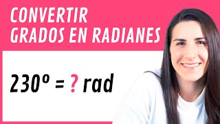 Convertir GRADOS en RADIANES 🌝 [upl. by Melise]