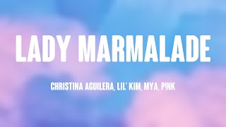 Lady Marmalade  Christina Aguilera Lil Kim Mya Pnk Visualized Lyrics ⚡ [upl. by Lledrac]