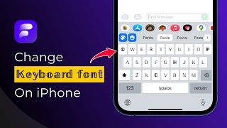 How to Change Fonts on iPhone  Fonts amp Keyboard App [upl. by Nnahs995]