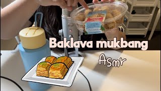 Asmr  Greek Baklava Mukbang 🇬🇷 [upl. by Euqinimod899]