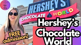 Hersheys Chocolate World  a FREE chocolate adventure amp REESES Stuff Your Cup Experience [upl. by Bobker785]