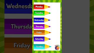 Weekdays song kindergarten preschool nurseryrhymes [upl. by Assanav375]