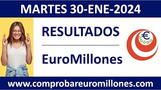 Resultado del sorteo EuroMillones del martes 30 de enero de 2024 [upl. by Echo]