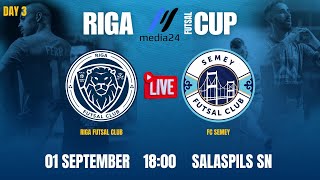 01092024 RIGA FUTSAL CLUB  FC SEMEY 1800 LIVE [upl. by Noizneb]