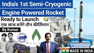 Agnikul Cosmos to test Indias 1st SemiCryogenic Engine Powered Rocket  Agnibaan rocket [upl. by Carter]