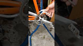 How To Remove Seized Chainring Bolt [upl. by Irehs]