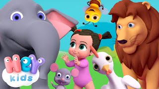 Sonidos de Animales para Niños  canción de animales  HeyKids  Canciones infantiles [upl. by Ayanaj]