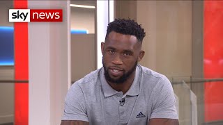 South Africa captain Siya Kolisi talks Rugby World Cup victory [upl. by Aihcsrop]