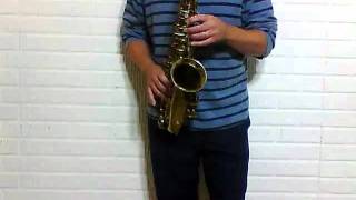 Buescher Aristocrat Alto Sax 339xxx [upl. by Dnalram]