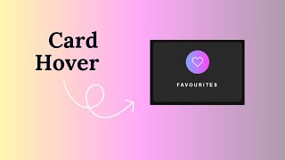 How To Make Card Hover 💜 Created Card Hover Effect Using HTML amp CSS 🎯 [upl. by Rehoptsirhc812]