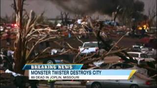 Joplin Mo Dramatic Tornado Video Twisters Rip Across Midwest Levels City [upl. by Annairt]