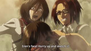 Mikasa Stops Hange From Killing EREN [upl. by Balcer986]