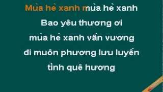 Mua He Xanh Karaoke  Lam Trường  CaoCuongPro [upl. by Nyrrad]