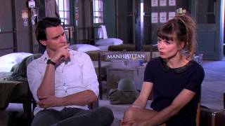 Katja Herbers and Harry Lloyd talk about Manhattan [upl. by Auqinat]