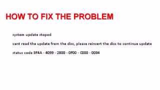 HOW TO FIX XBOX 360 ERROR CODE Status Code 3F4A  4099  2800  0F00  C000  0034 [upl. by Dorthea]