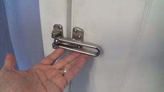 How to Open a Swing Bar Hotel Latch Lock from the Outside [upl. by Daria]