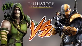 Injustice Gods Among Us  Green Arrow Vs Deathstroke Hard Walkthrough  RozZ99 [upl. by Voltz]