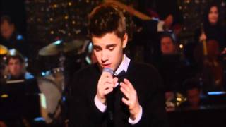 Justin Bieber Under The Mistletoe Live X Factor USA 2011 UK [upl. by Enalb376]