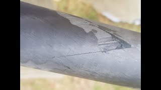 Windsurfing carbon fiber mast ding repair [upl. by Akimahc]