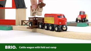 BRIO World  33719 Farm Railway Set [upl. by Sairahcaz]