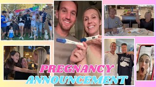 PREGNANCY ANNOUNCEMENT  Telling our friends and family we’re pregnant [upl. by Norit]