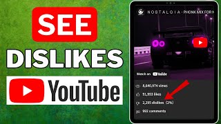 How To See Dislikes On YouTube 2024  Full Guide [upl. by Retla]