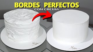 Cómo Hacer Bordes Perfectos En Una Torta Con Crema Chantilly ChantiNido💖 [upl. by Kesley]