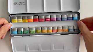 Unboxing Winsor amp Newton Professional Watercolours [upl. by Yrolg]