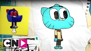 How To Draw Gumball From The Amazing World Of Gumball  Imagination Studios  Cartoon Network [upl. by Alihs]