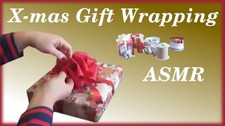 Christmas Gift Wrapping ASMR Bow Making [upl. by Lyrred4]