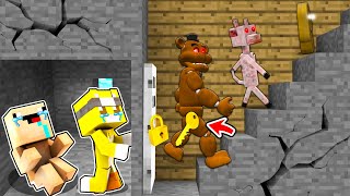 NADIE SOBREVIVE A EL SOTANO DE LOS MONSTRUOS EN MINECRAFT 😱 Gegagedigedagedago Freddy y La Cabra [upl. by Nbi874]