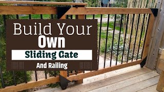 Bobs Odd Jobs  Deck Railing with Pylex Sliding Gate [upl. by Trakas]