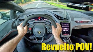 1015HP Lamborghini Revuelto POV Test Drive with TUNNEL RUN [upl. by Auohc647]