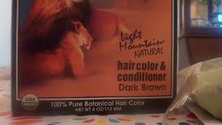 Light Mountain Natural Hair Color 100 Botanical REVIEW [upl. by Ymled]