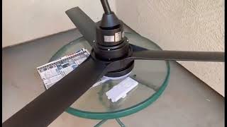 Review Biukis Ceiling Fans with LightsIndoor and Outdoor Black Ceiling Fan with Remote Control [upl. by Akeihsal]