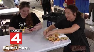 Taco fest held in Downtown Royal Oak [upl. by Anallese]