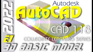 E1 AutoCAD 2022  2D to 3D Solid Modeling and Parametric Sketch Tools Tutorial for Beginners [upl. by Ecadnak]