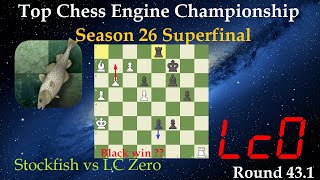 Lc0 vs Stockfish  TCEC Season 26 Superfinal  Round 431 [upl. by Judi]