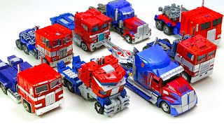 Transformers G1 Siege Bumblebee Movie Voyager Class 8 Optimus Prime Truck Car Robot Toys [upl. by Aneroc214]