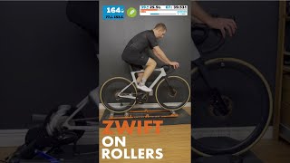 How to ride Zwift with rollers  Super easy method zwift cycling [upl. by Kafka]