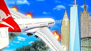 In GTA 5 Airbus A380 CRASH in Liberty City [upl. by Anyr]